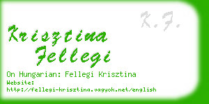 krisztina fellegi business card